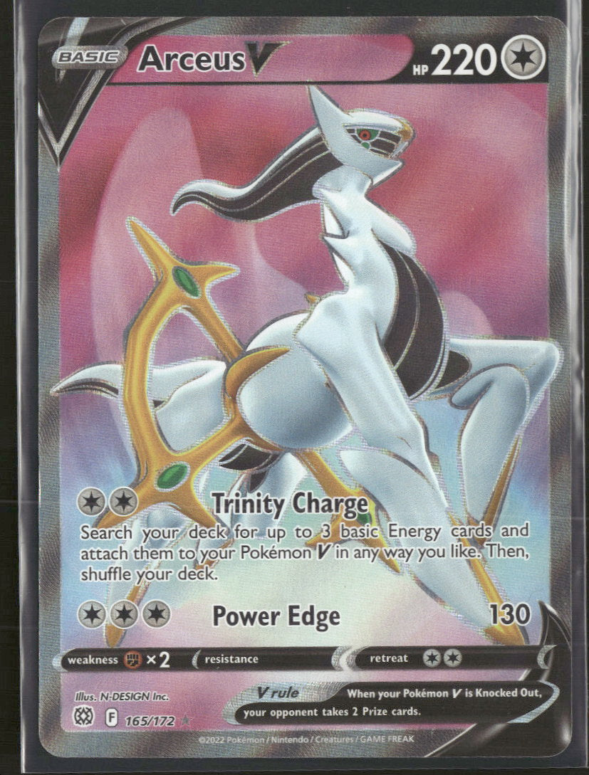 SWSH09: Brilliant Stars Arceus V (Full Art) #165/172