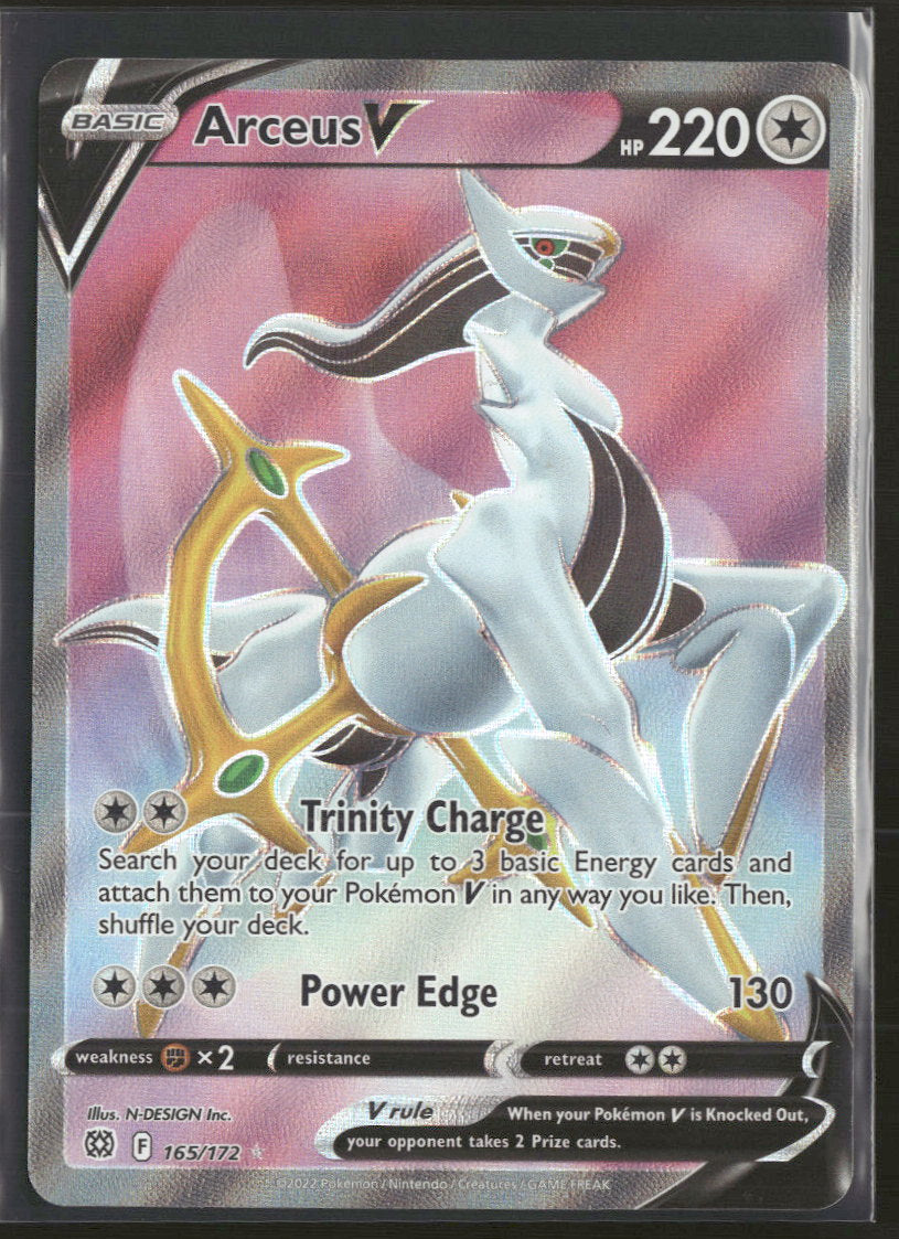 SWSH09: Brilliant Stars Arceus V (Full Art) #165/172