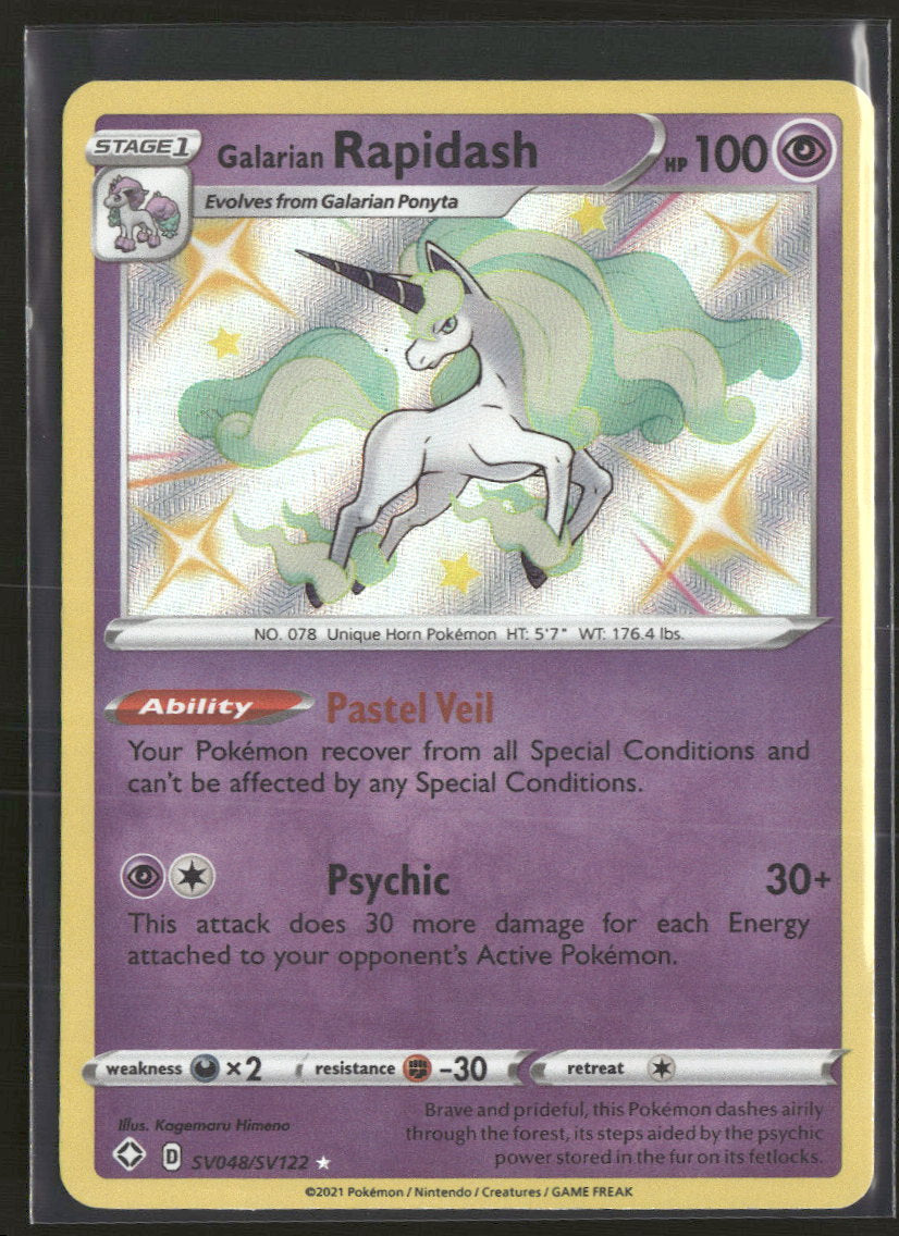 Shining Fates: Shiny Vault Galarian Rapidash #SV048/SV122