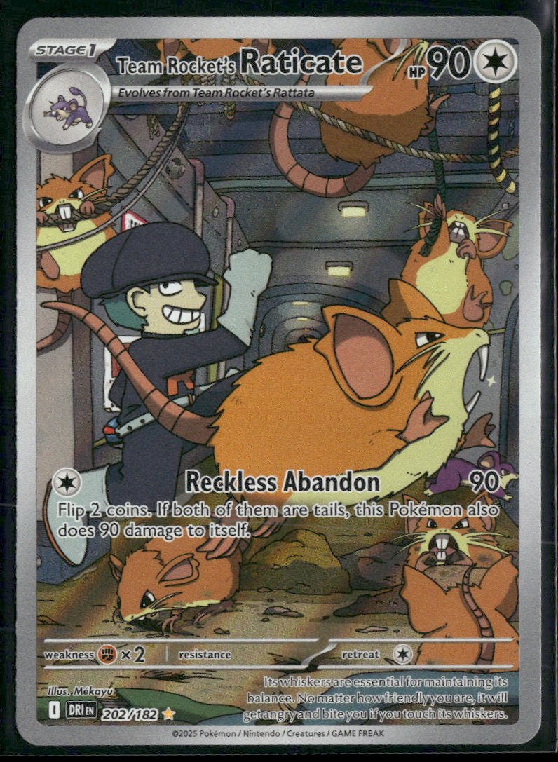 SV10: Destined Rivals Team Rocket's Raticate #202/182