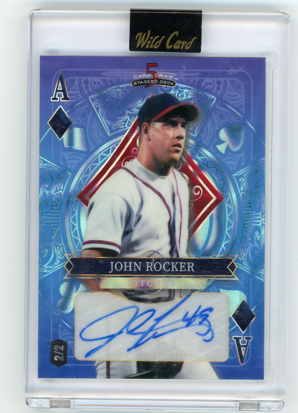 2024 Wild Card 5 Card Draw Ace of Diamonds #/2 John Rocker #SDHD-JRA