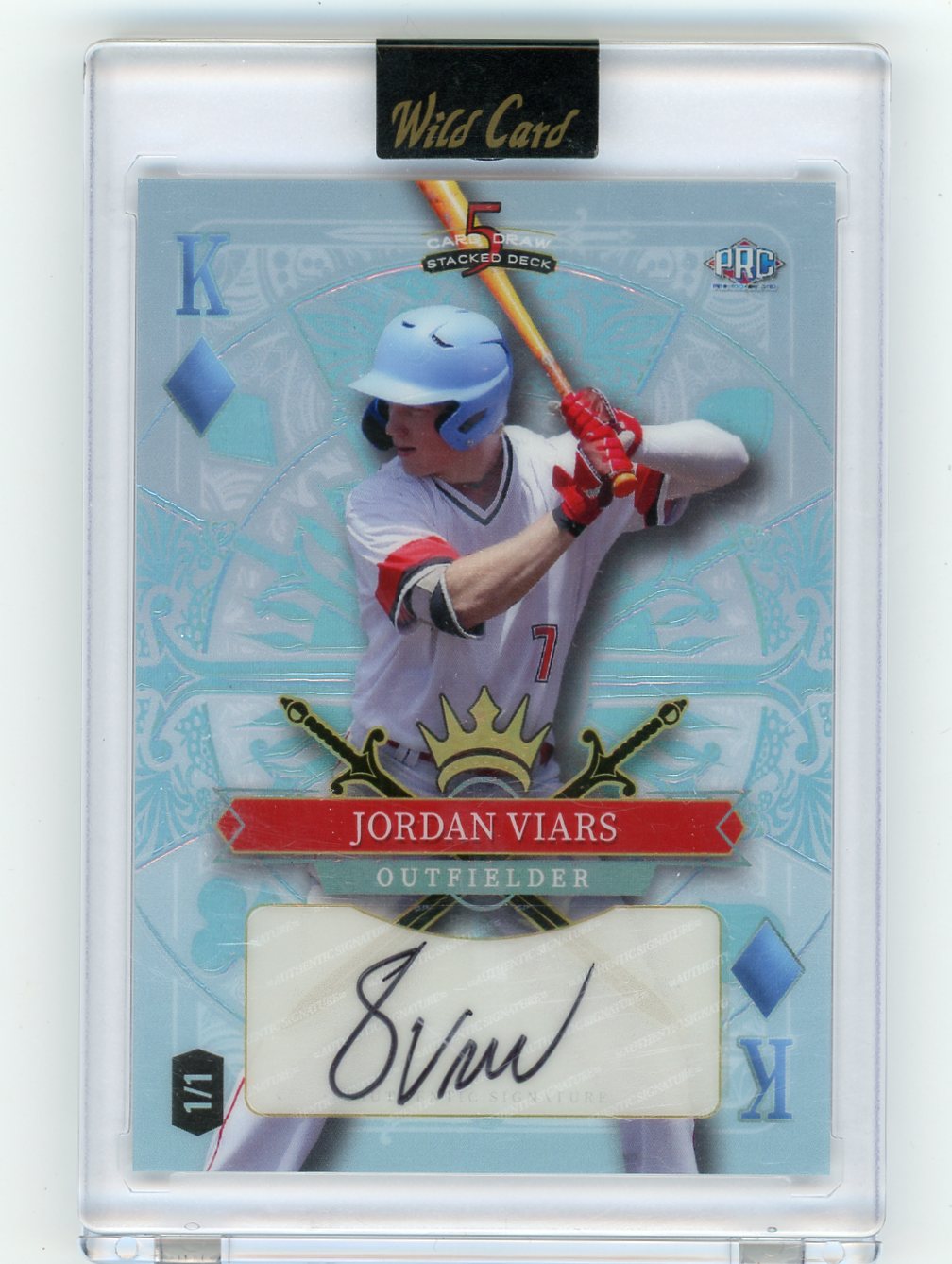 2024 Wild Card 5 Card Draw Platinum 1/1 Jordan Viars #SDHD-JVA