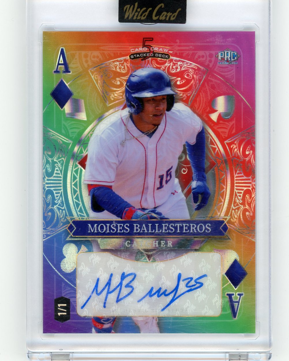 2024 Wild Card 5 Card Draw Rainbow 1/1 Moises Ballesteros #SDHD-MBA