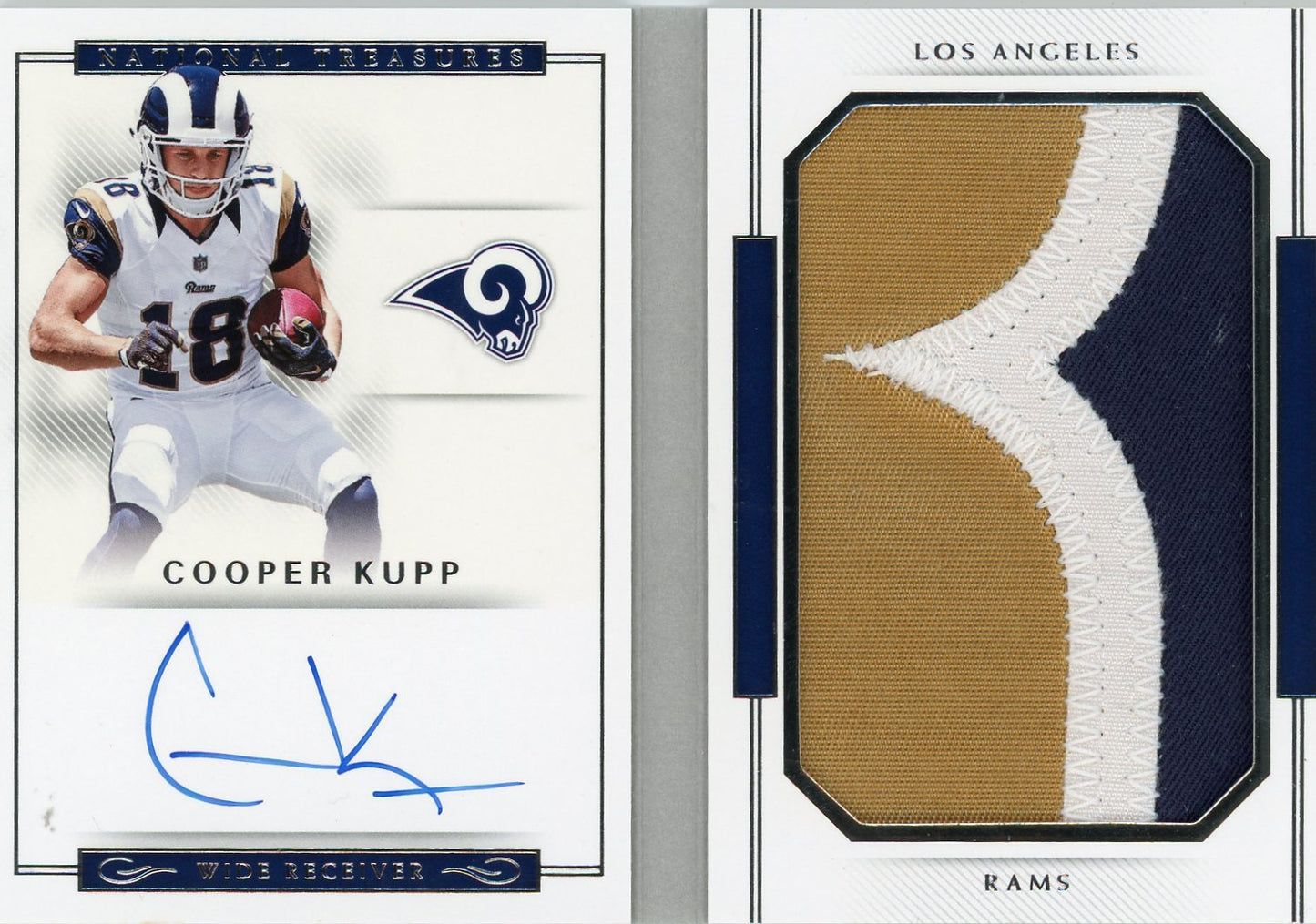 2017 Panini National Treasures Signatures Booklet Cooper Kupp #/99 #RJB-CK