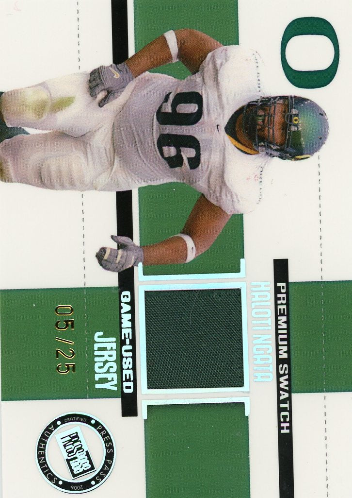 2006 Press Pass SE Game Used Jerseys Premium Haloti Ngata #/25 #JC/HN