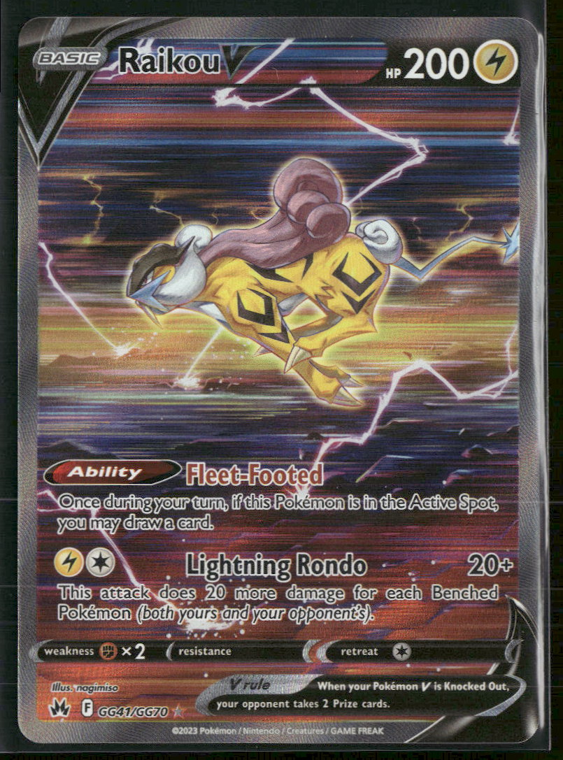 SWSH: Crown Zenith: Galarian Gallery Raikou V #GG41/GG70