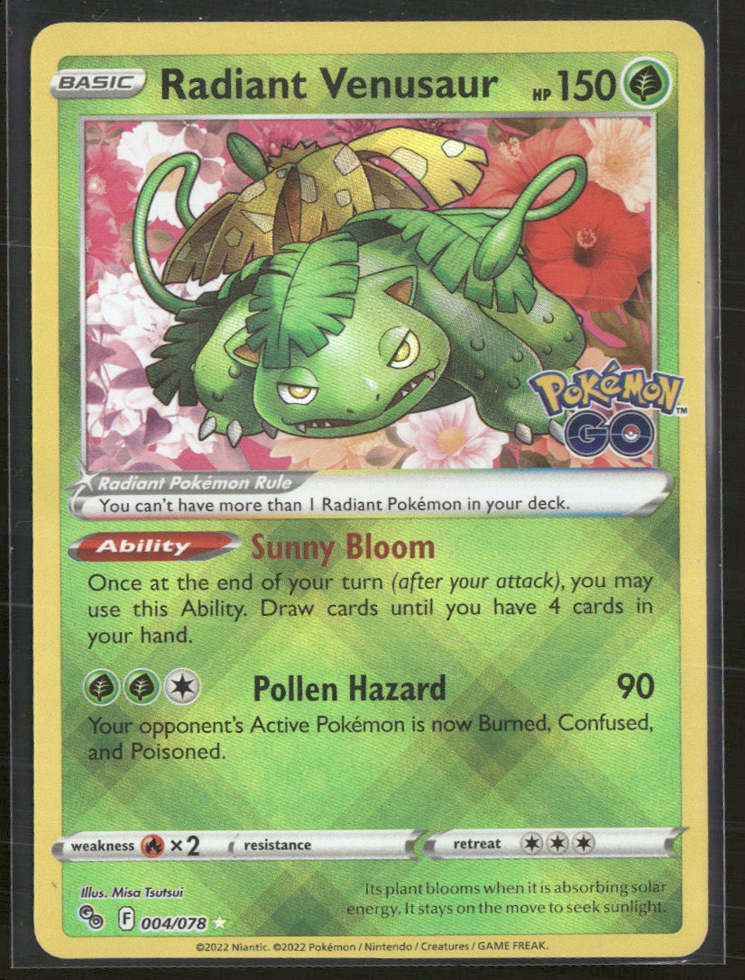 Pokemon GO Radiant Venusaur #004/078