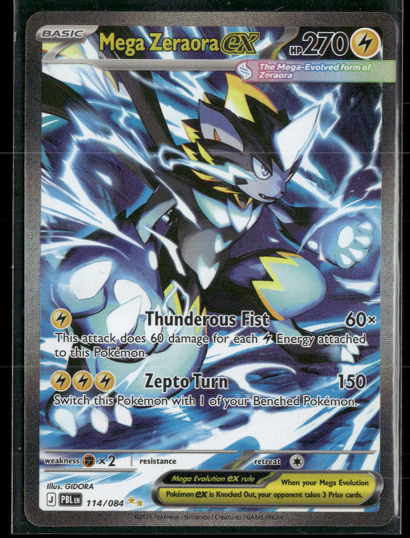 ME05: Pitch Black Mega Zeraora ex #114/084