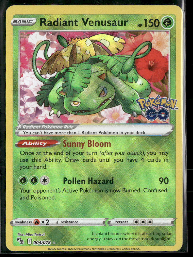 Pokemon GO Radiant Venusaur #004/078
