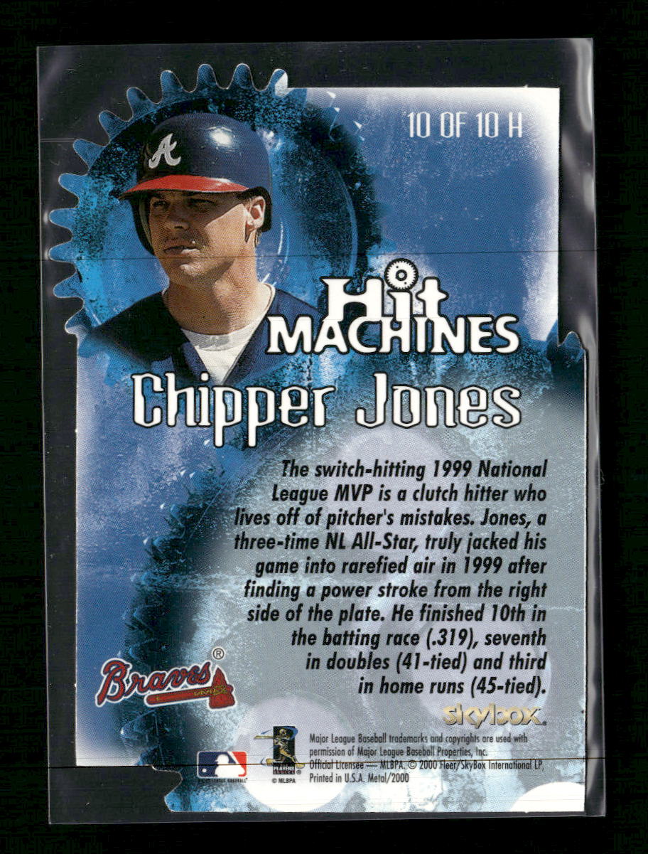 2000 Metal Hit Machines Chipper Jones #10 H