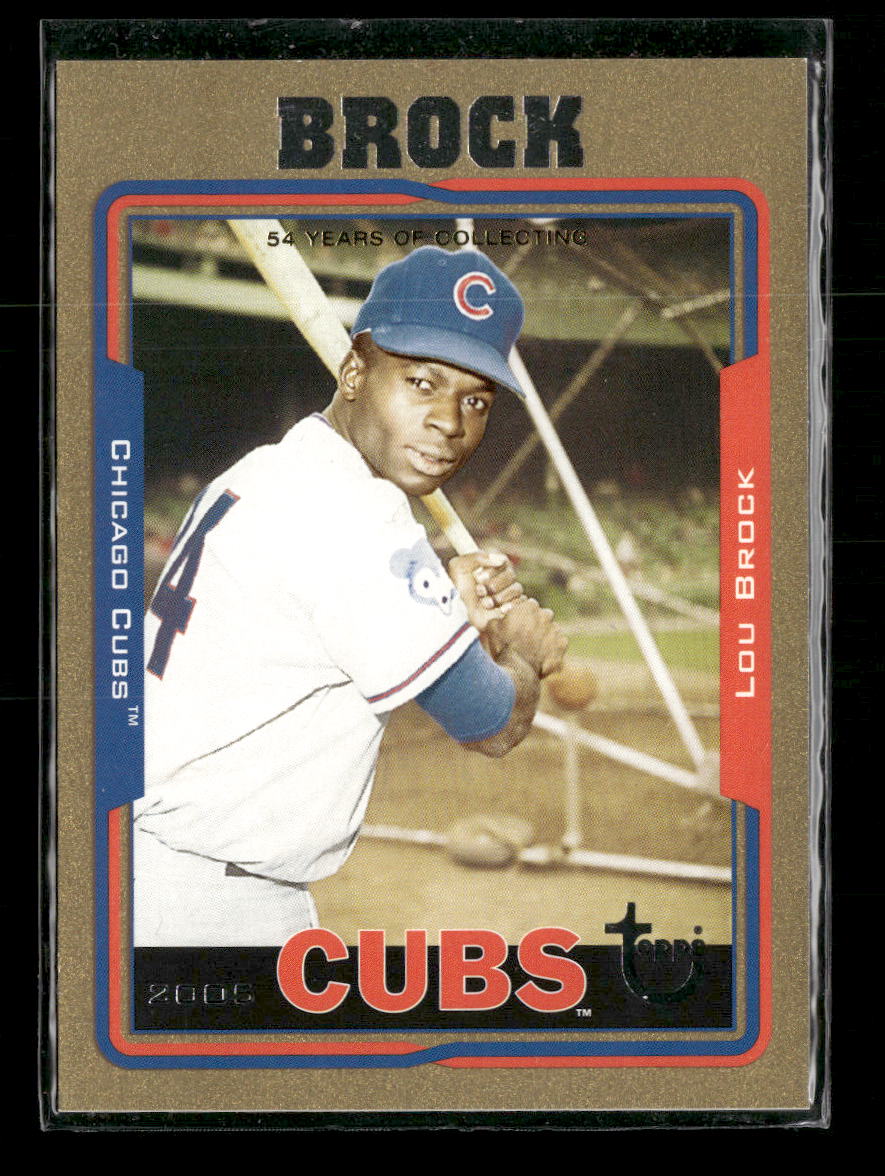 2005 Topps Retired Signature Edition Gold Lou Brock #/500 #33