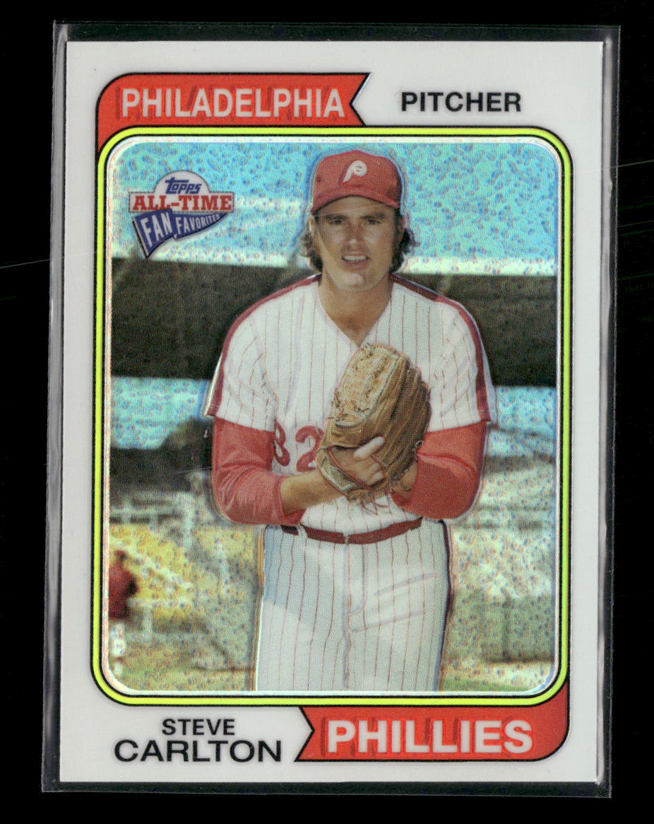 2005 Topps All-Time Fan Favorites Refractors Steve Carlton #/299 #109