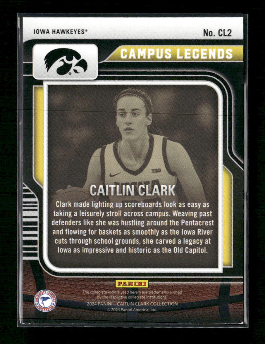 2024 Panini Caitlin Clark Collection Campus Legends Metalized Caitlin Clark #CL2