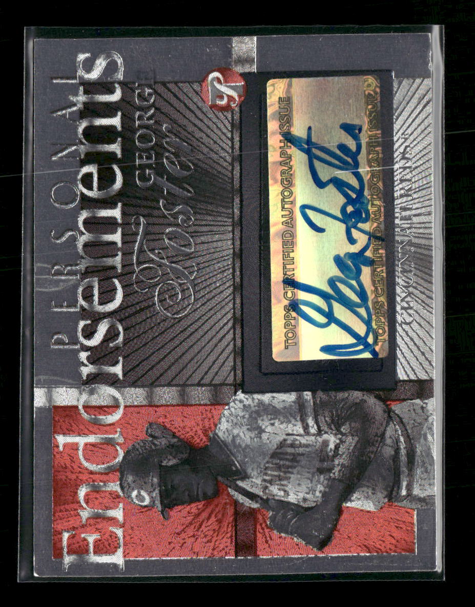 2005 Topps Pristine Legends Personal Endorsements George Foster AU #PEA-GF