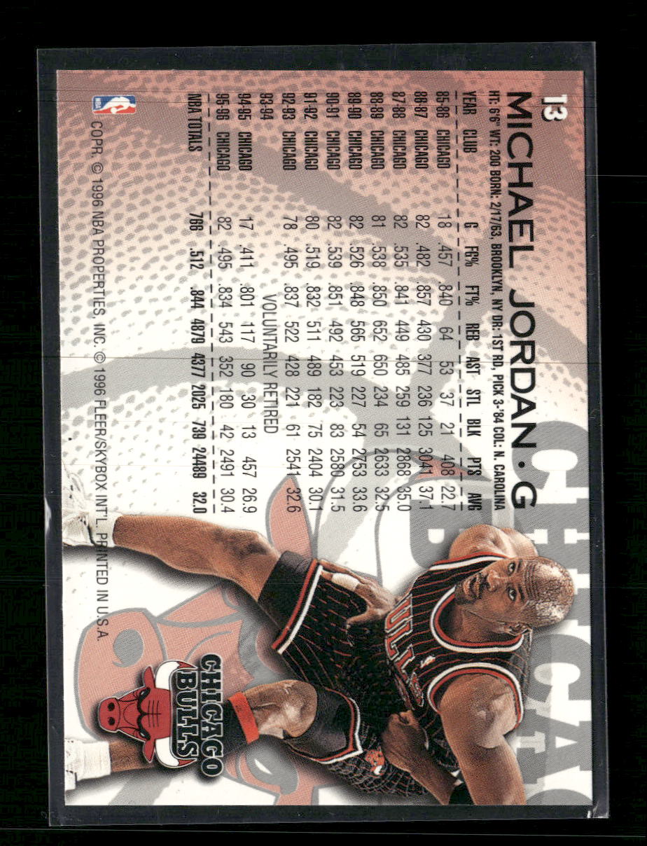 1996-97 Fleer Michael Jordan #13