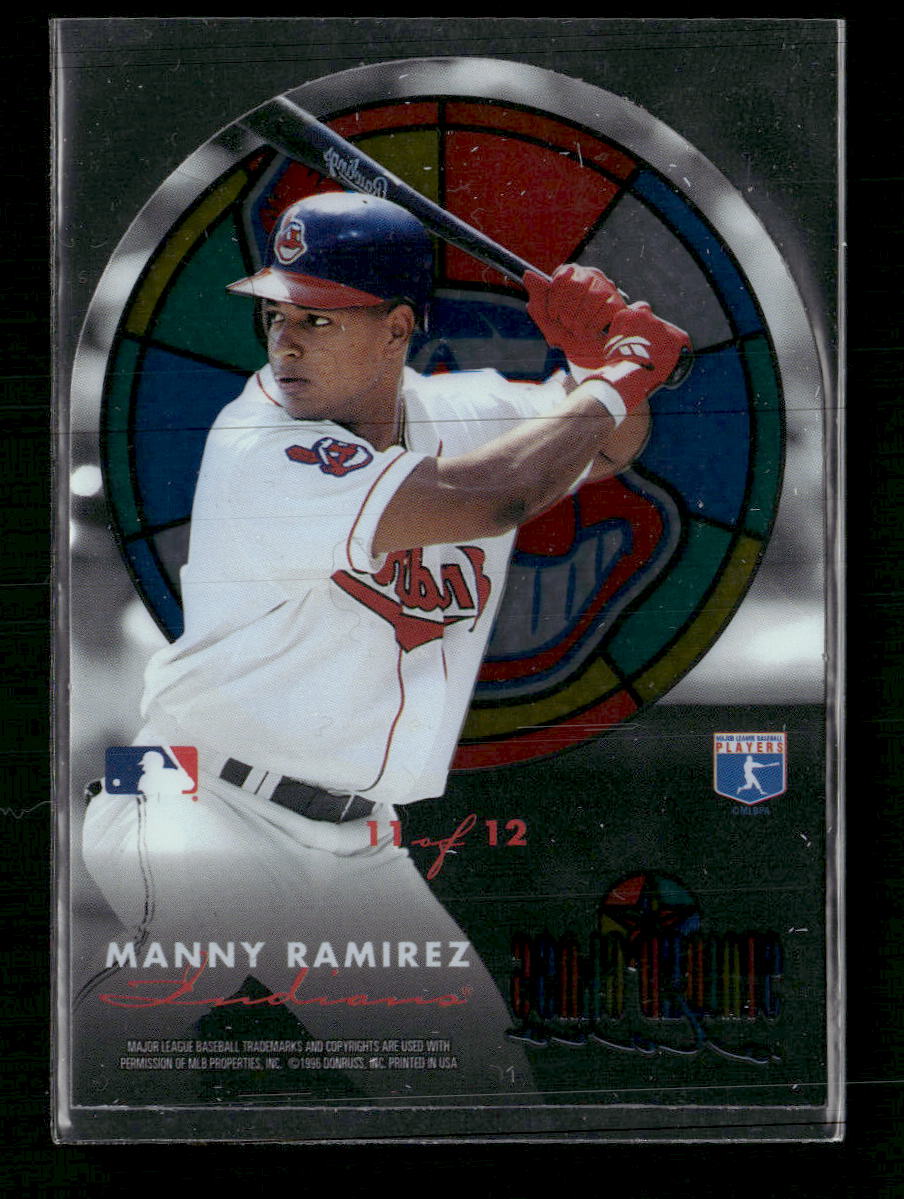 1996 Studio Stained Glass Stars Manny Ramirez #11