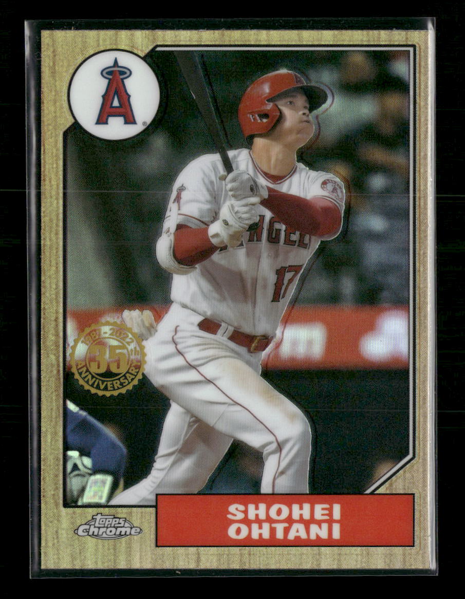 2022 Topps Chrome 1987 Topps Baseball 35th Anniversary Shohei Ohtani #87BC-2