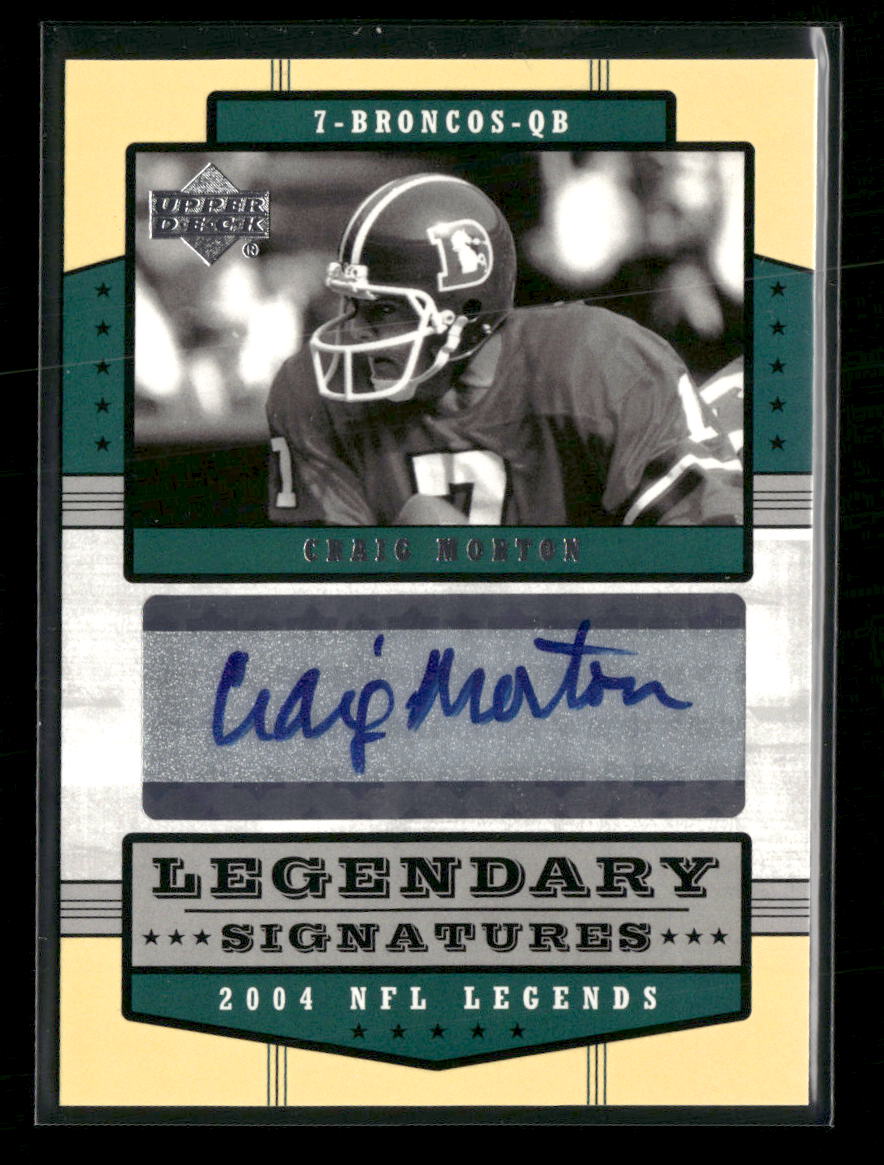 2004 Upper Deck Legends Legendary Signatures Craig Morton AU #LS-CM
