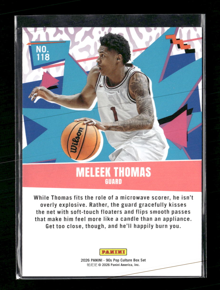 2026 Panini Decades 90s Pop Culture Magenta Meleek Thomas #/49 #118