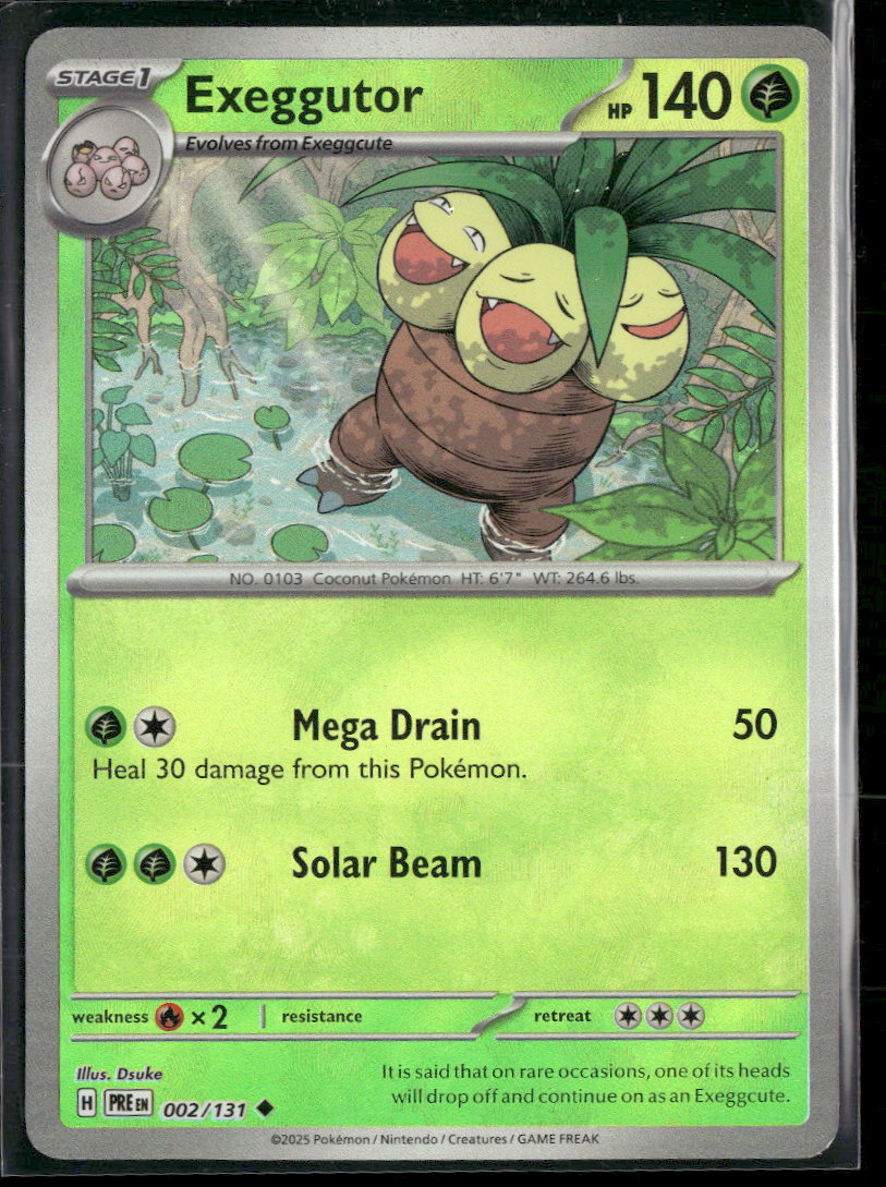SV: Prismatic Evolutions Exeggutor (Master Ball Pattern) #002/131