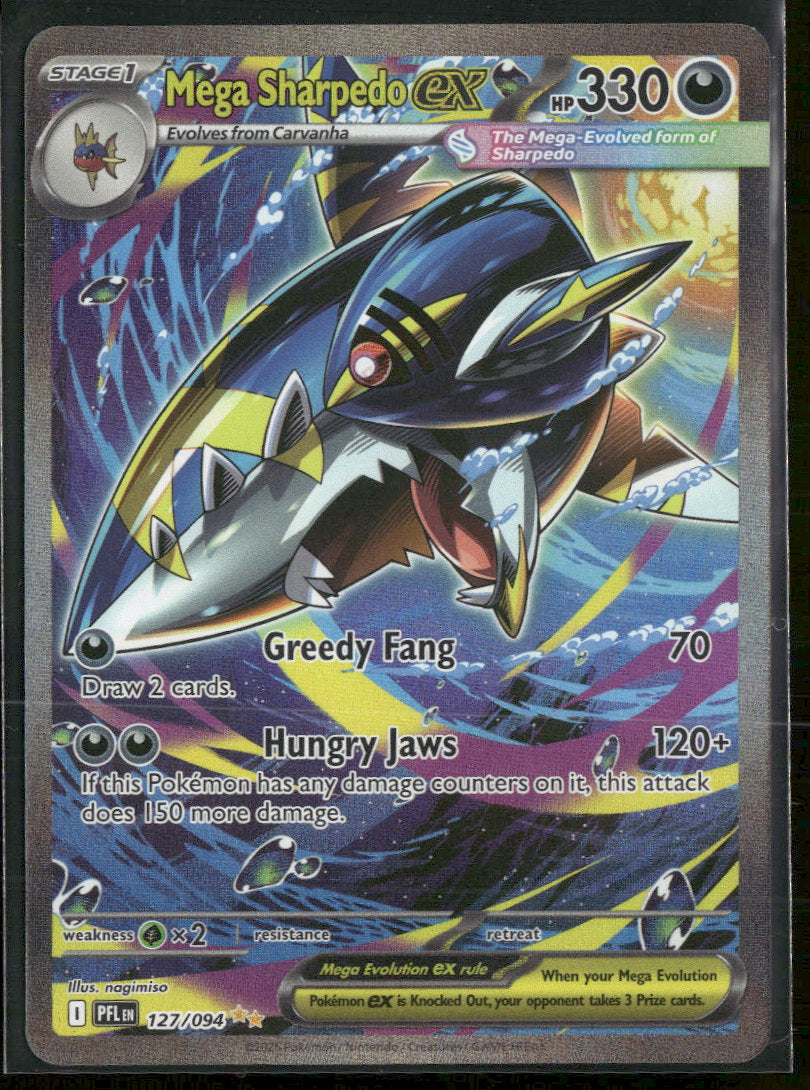 ME02: Phantasmal Flames Mega Sharpedo ex #127/094