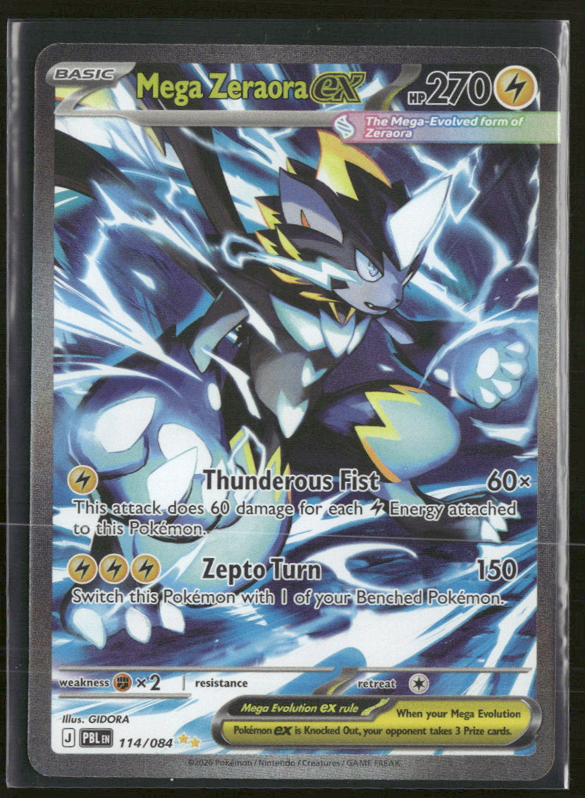 ME05: Pitch Black Mega Zeraora ex #114/084