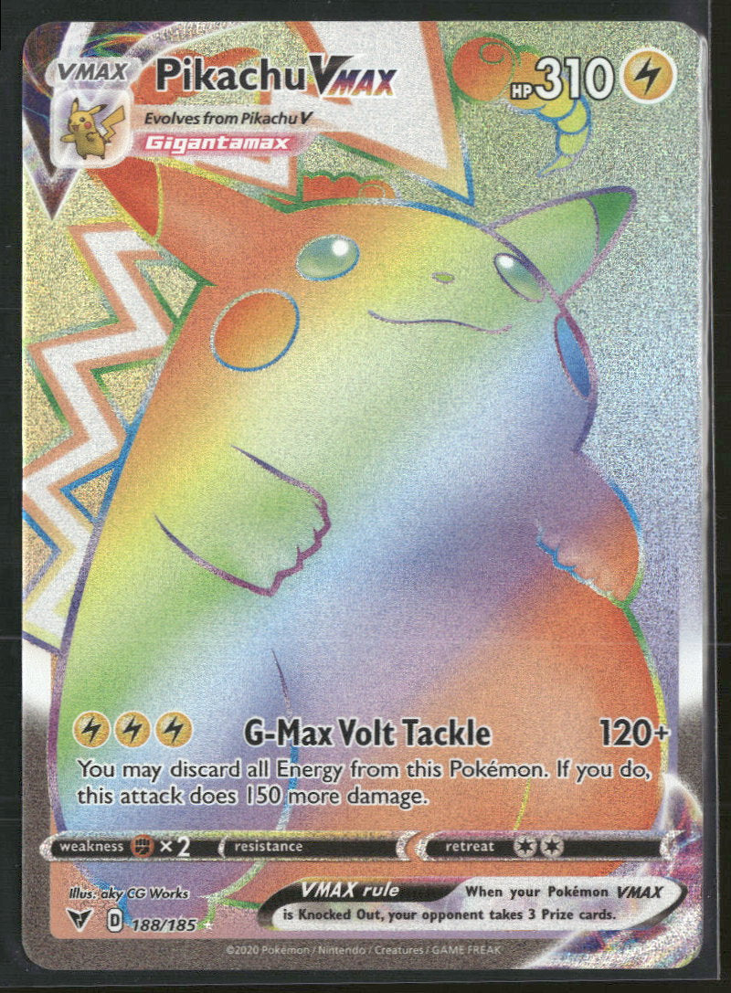 SWSH04: Vivid Voltage Pikachu VMAX (Secret) #188/185
