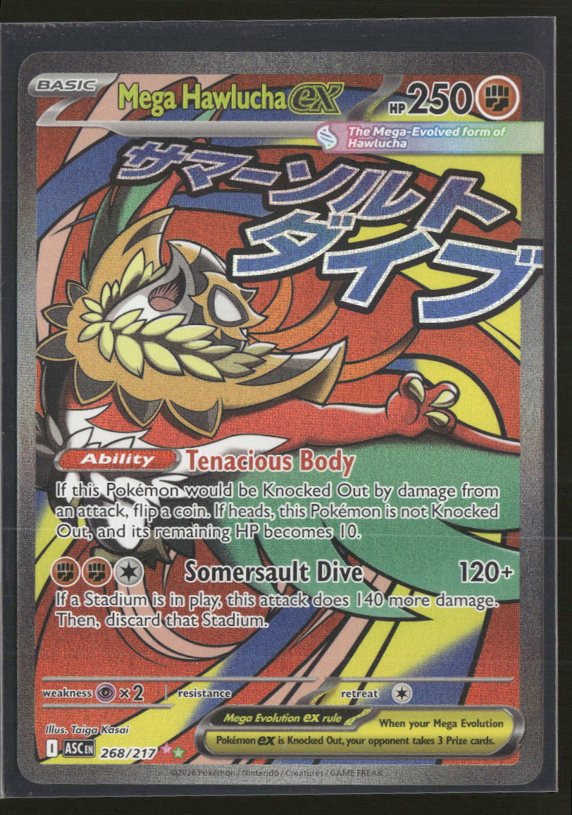 ME: Ascended Heroes Mega Hawlucha ex #268/217