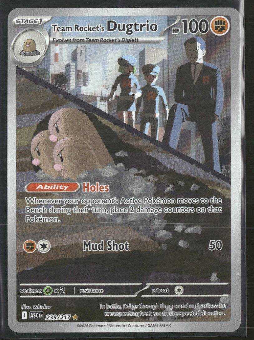 ME: Ascended Heroes Team Rocket's Dugtrio #239/217