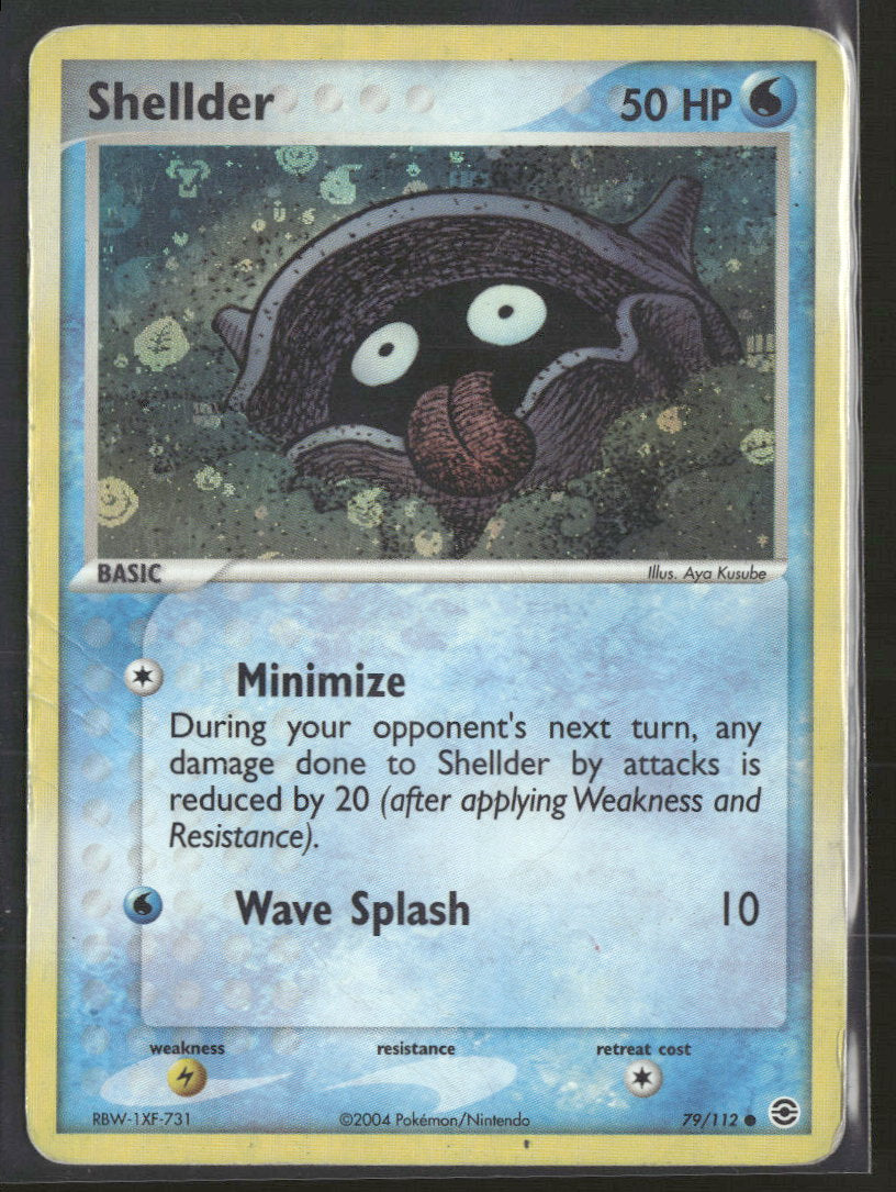 FireRed & LeafGreen Shellder #79/112 Damaged