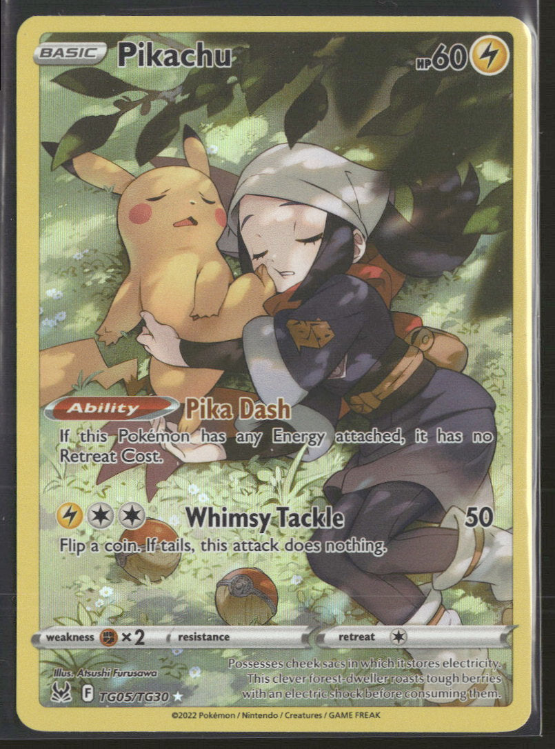SWSH11: Lost Origin Trainer Gallery Pikachu #TG05/TG30