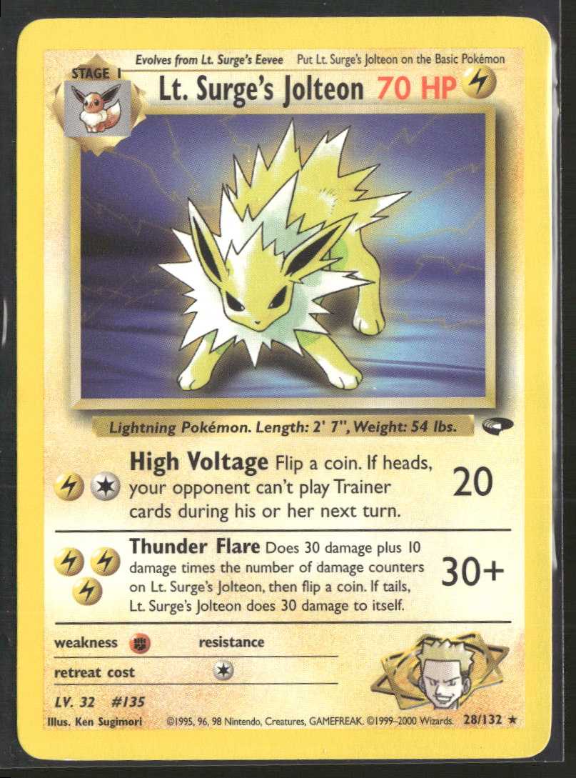 Gym Challenge Lt. Surge's Jolteon #028/132
