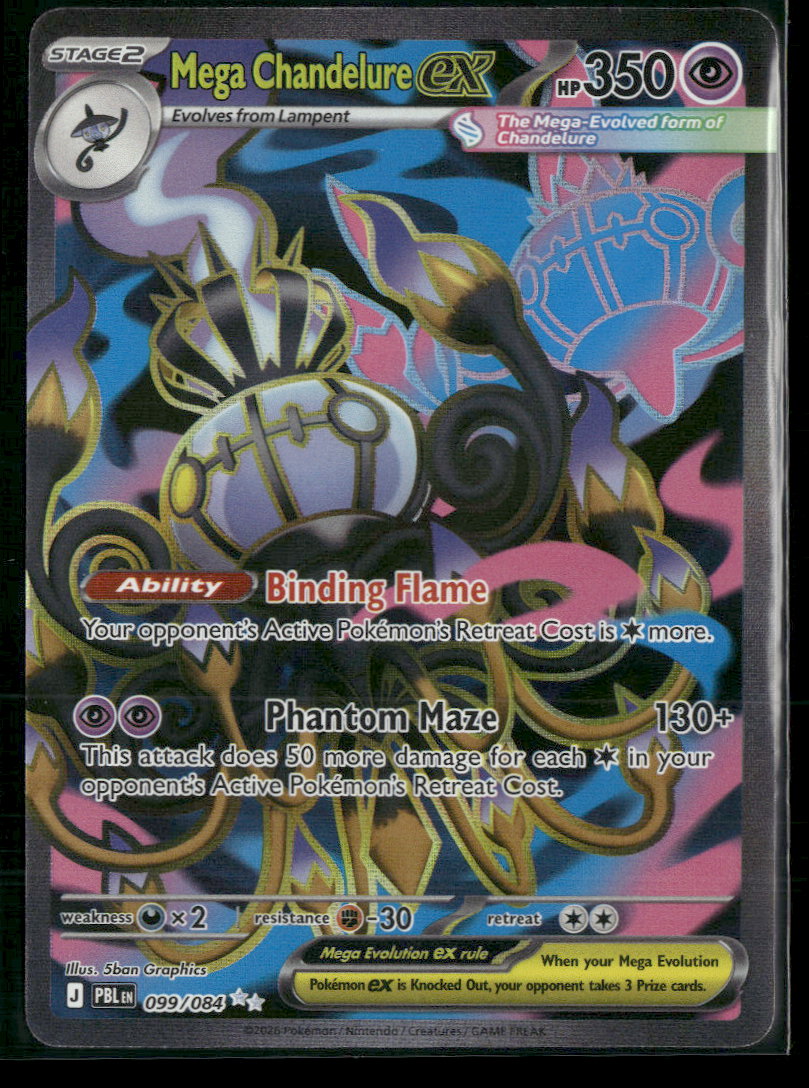 ME05: Pitch Black Mega Chandelure ex #099/084