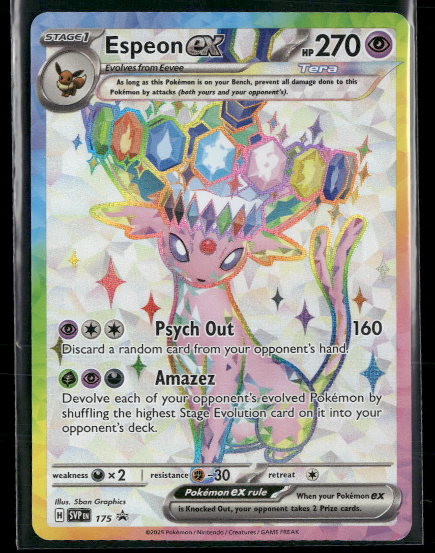 SV: Scarlet & Violet Promo Cards Espeon ex #SVP 175