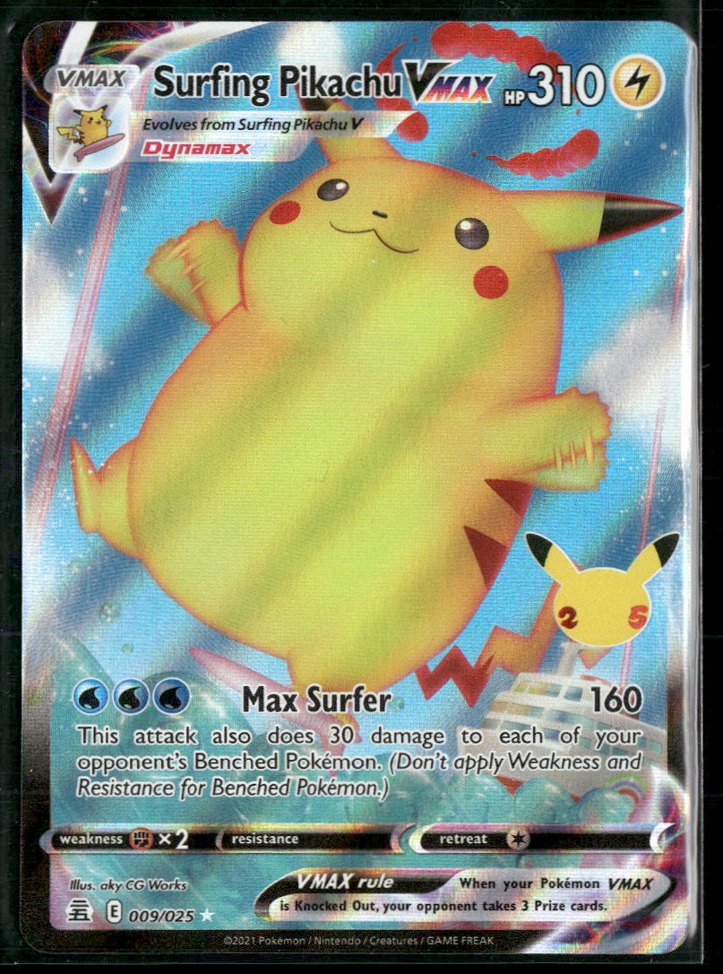 Celebrations Surfing Pikachu VMAX #009/025