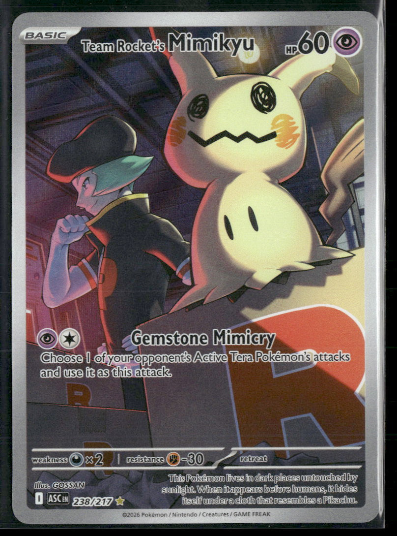 ME: Ascended Heroes Team Rocket's Mimikyu #238/217
