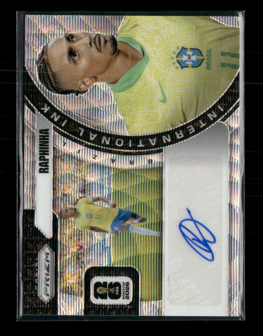 2026 Panini Prizm FIFA World Cup International Ink Raphinha AU #II-R