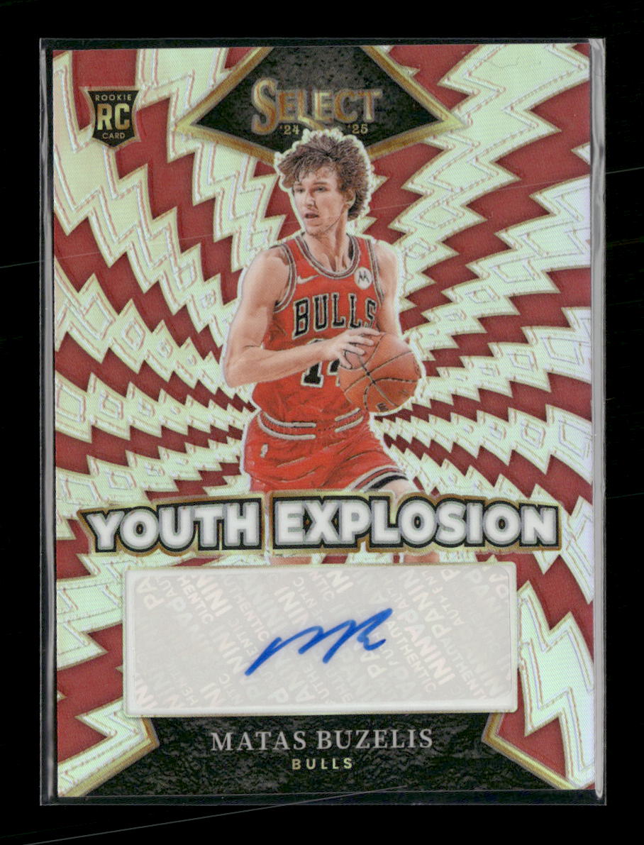 2024-25 Panini Select Youth Explosion Signatures Matas Buzelis AU #YE-BUZ