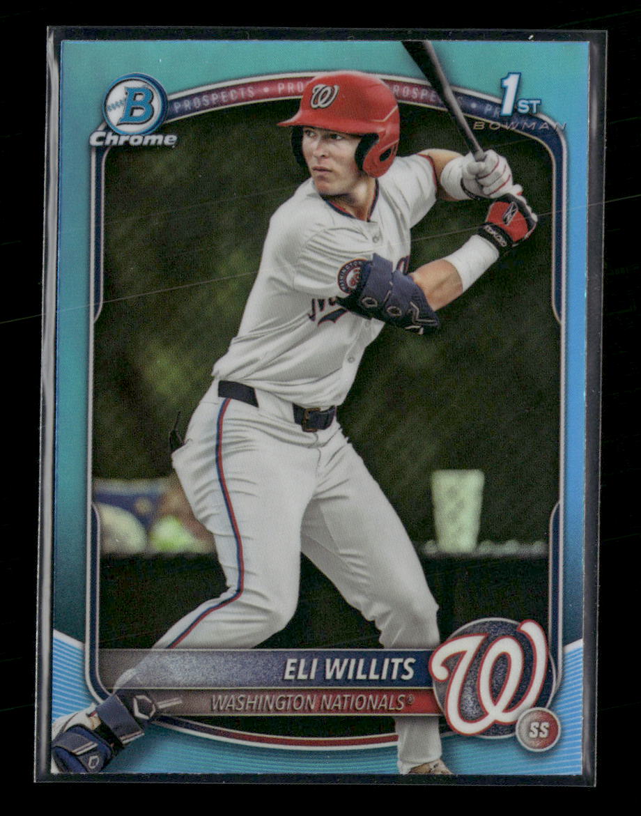 2025 Bowman Draft Chrome Sky Blue Refractor Eli Willits #BDC-1