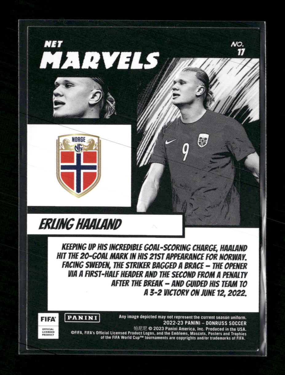 2022-23 Donruss Net Marvels Erling Haaland #17