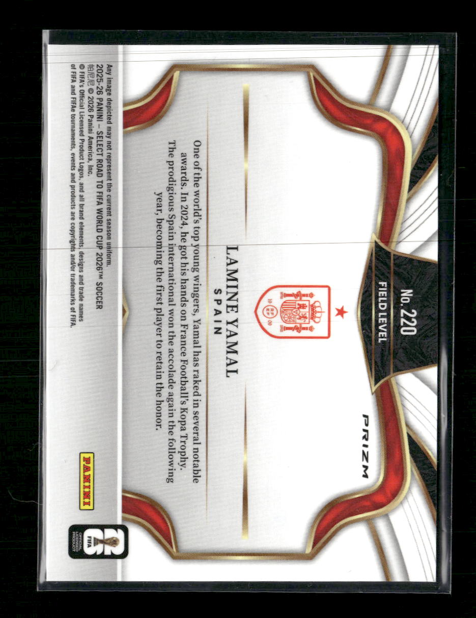 2025-26 Panini Select Road to FIFA World Cup Silver Lamine Yamal #220