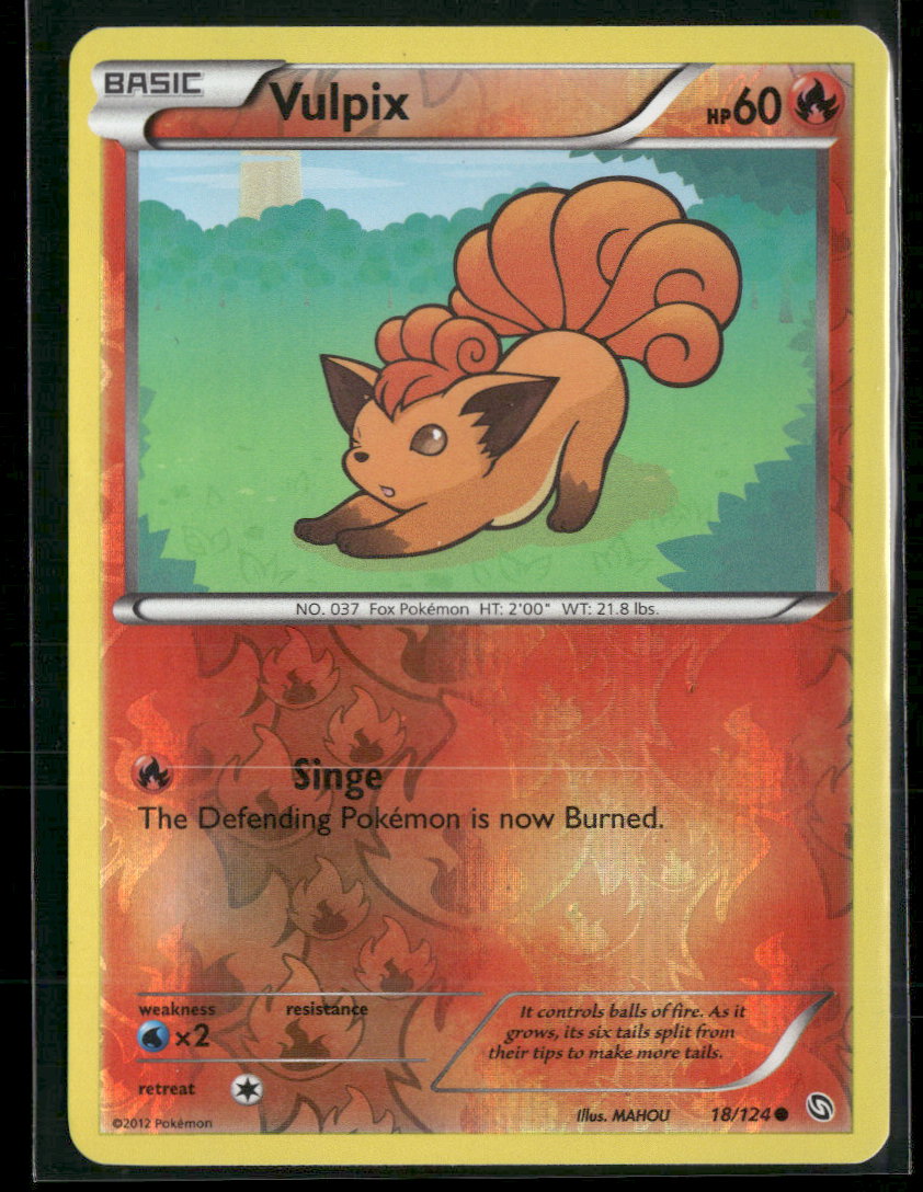 Dragons Exalted Vulpix #18/124
