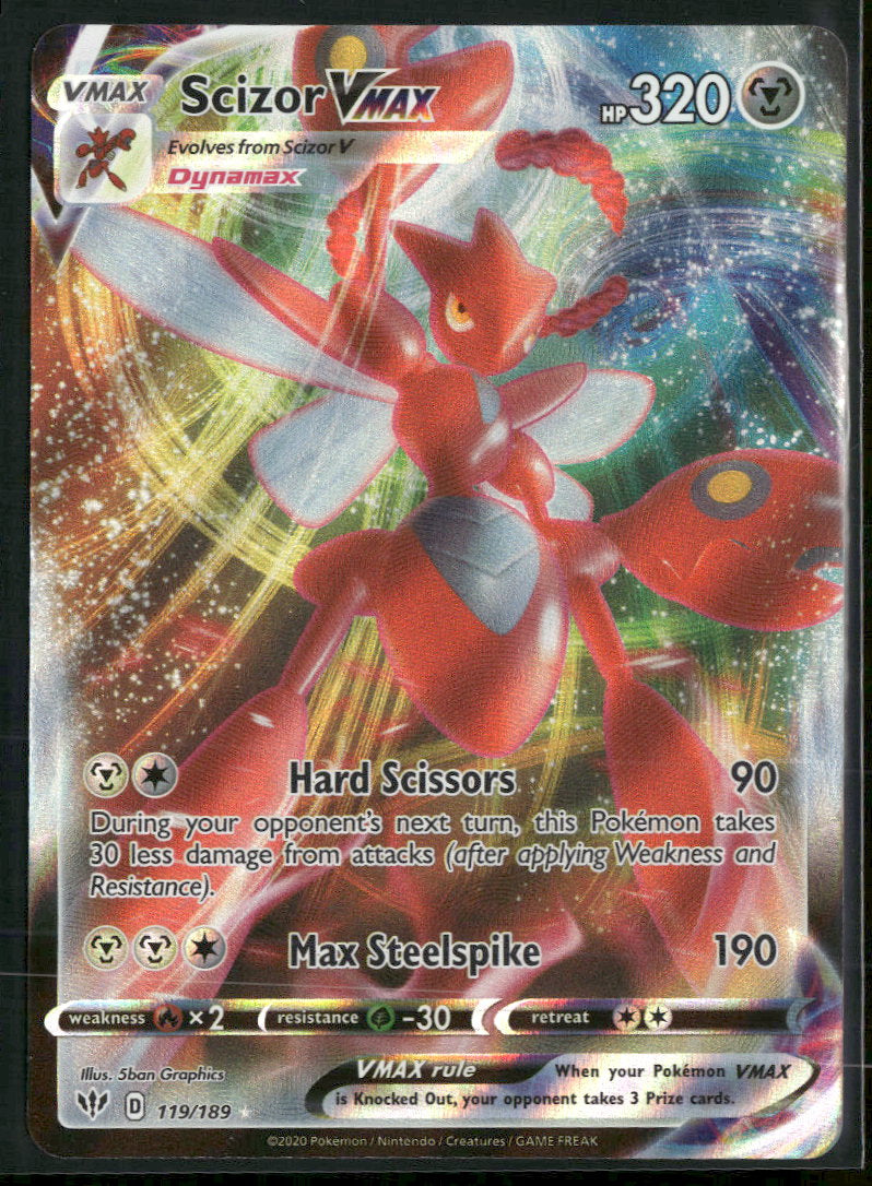 SWSH03: Darkness Ablaze Scizor VMAX #119/189