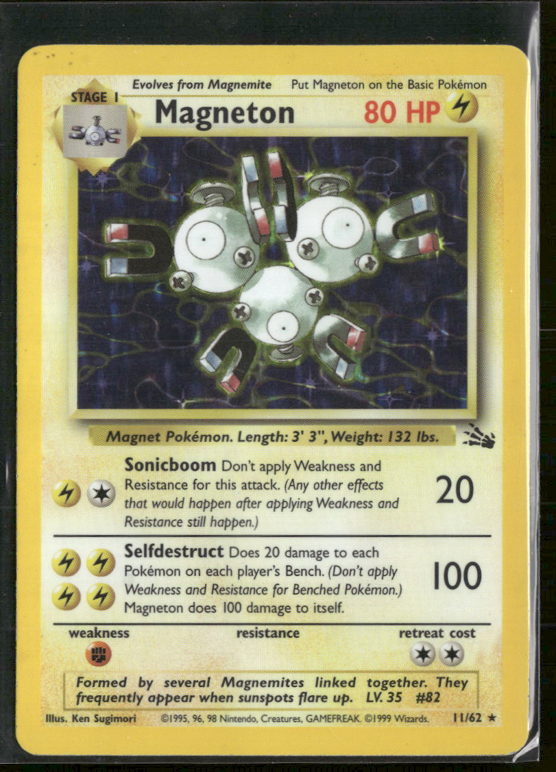 Fossil Magneton (11) #11/62 Damaged