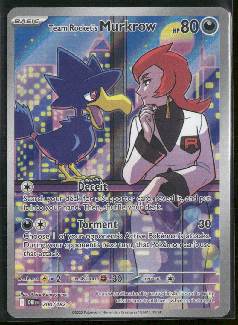 SV10: Destined Rivals Team Rocket's Murkrow #200/182