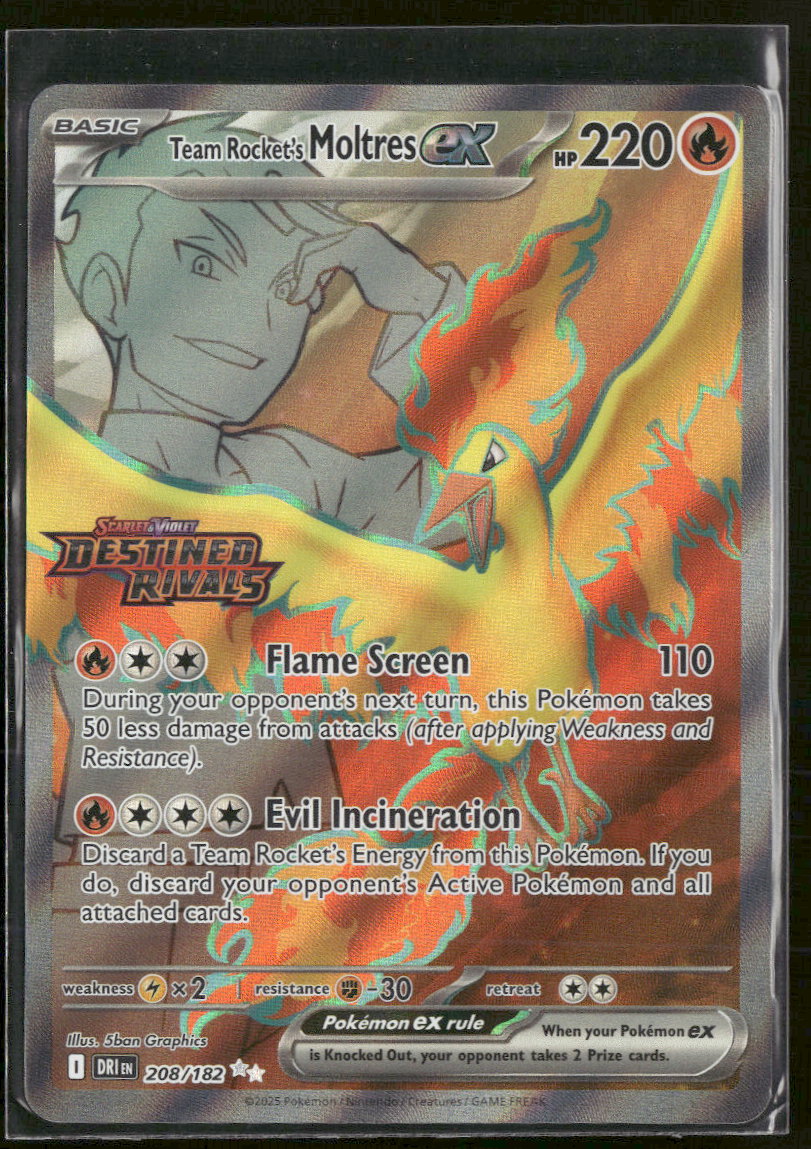 Miscellaneous Cards & Products Team Rocket's Moltres ex #208/182