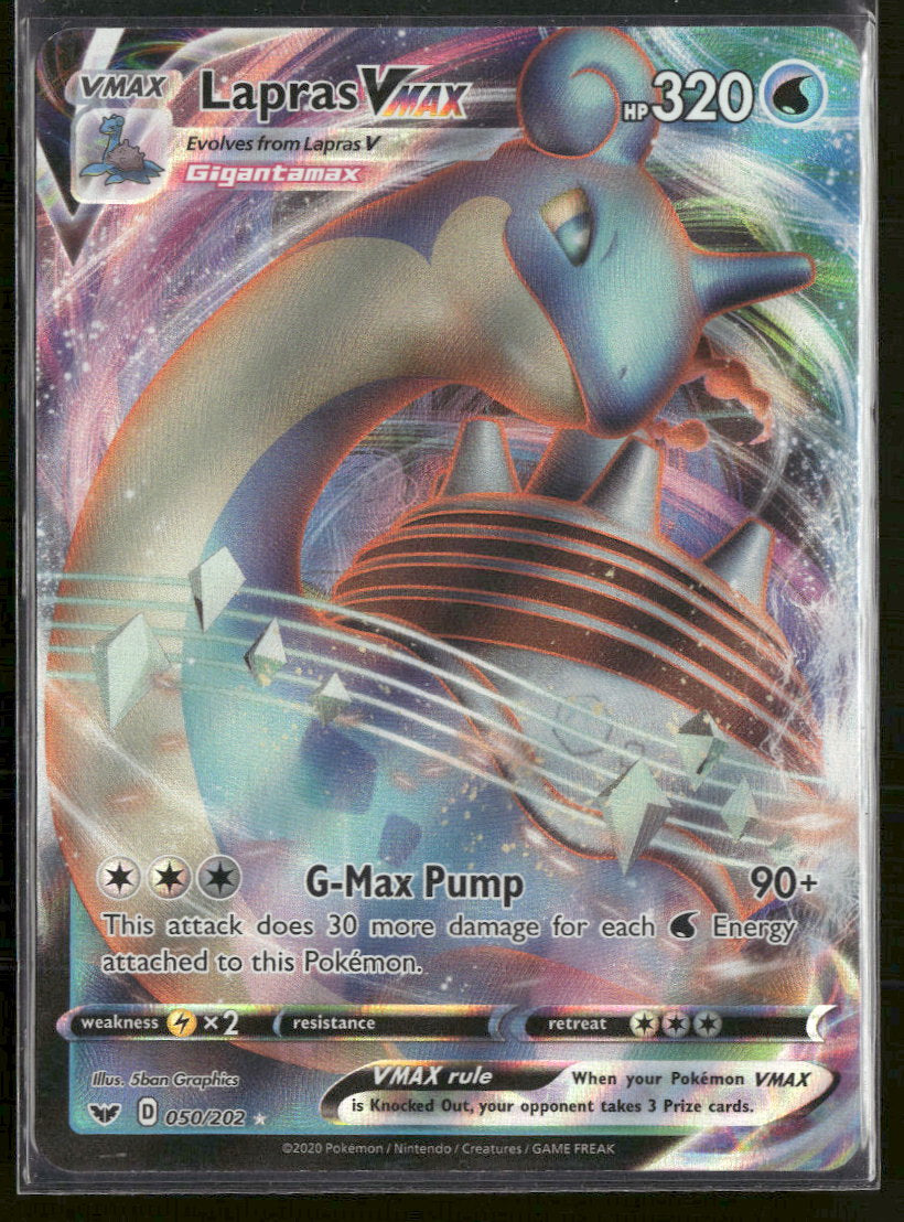 SWSH01: Sword & Shield Base Set Lapras VMAX #050/202