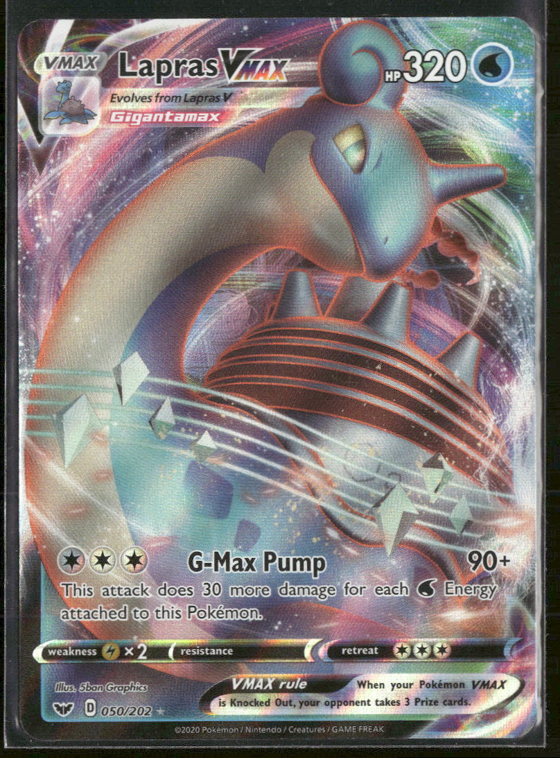 SWSH01: Sword & Shield Base Set Lapras VMAX #050/202