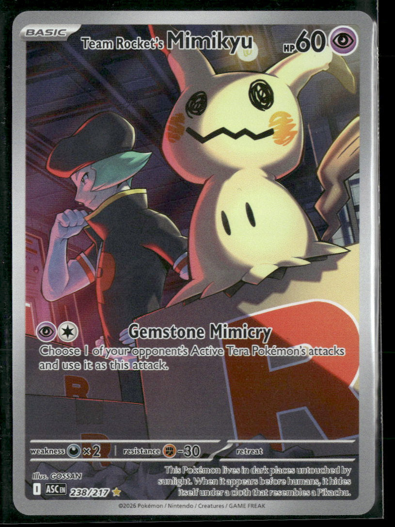 ME: Ascended Heroes Team Rocket's Mimikyu #238/217