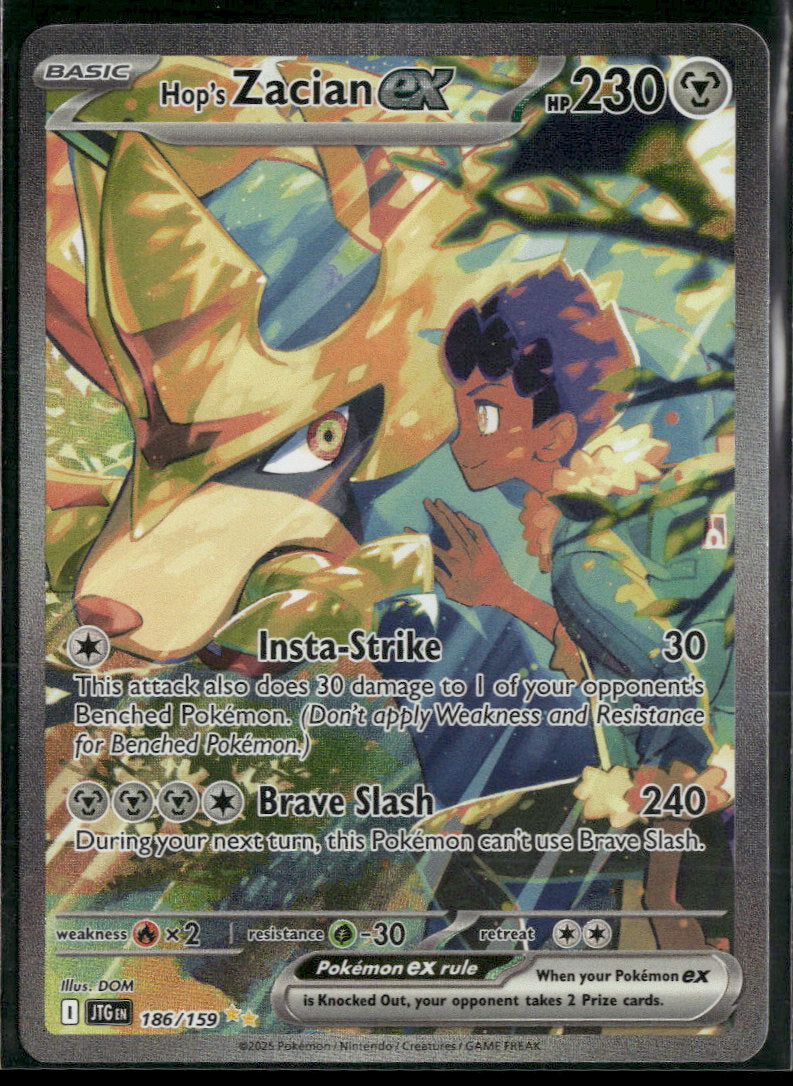 SV09: Journey Together Hop's Zacian ex #186/159